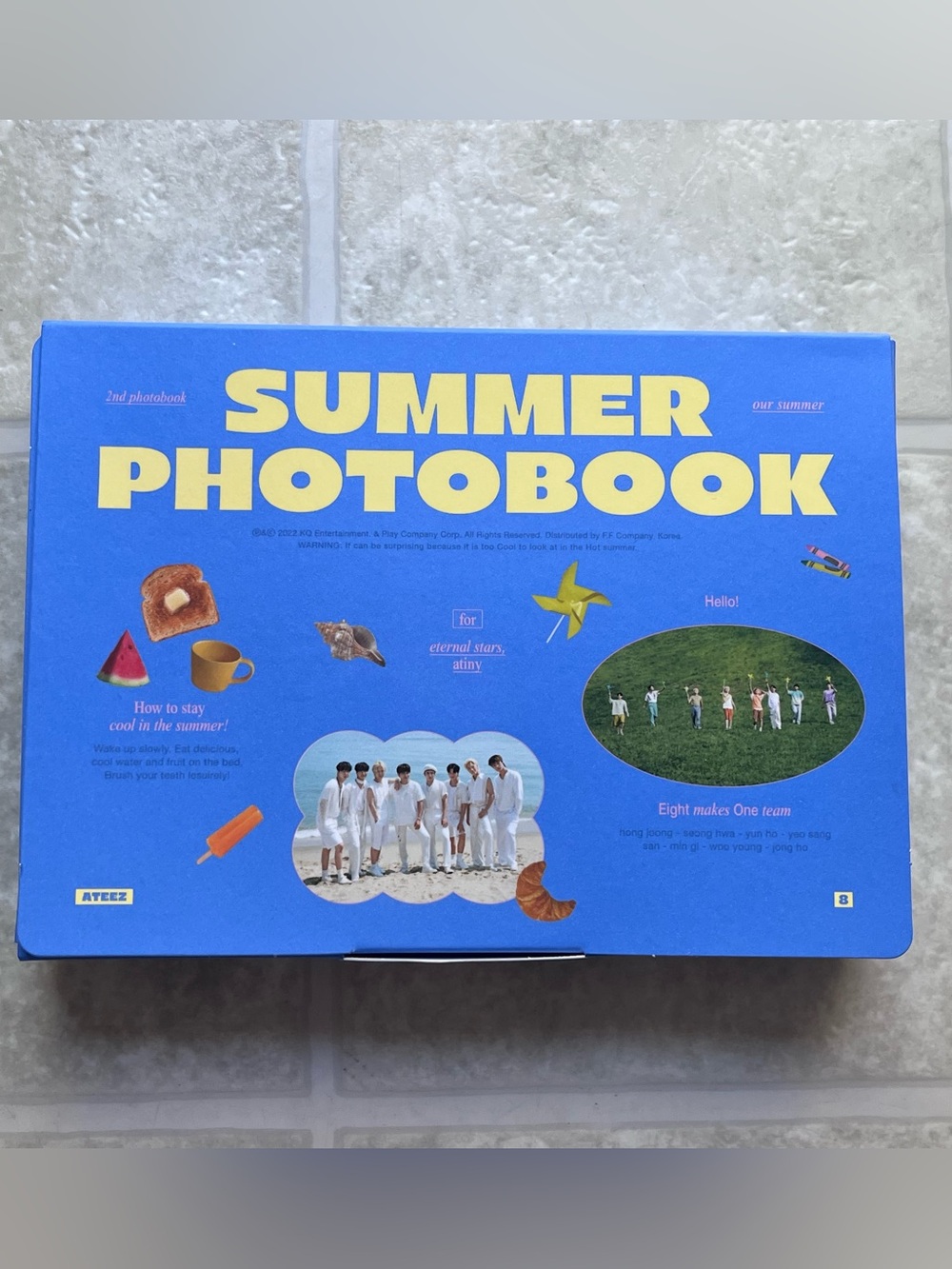 ATEEZ SUMMER 2022 PHOTOBOOK Set Photobook Photocards Pouch